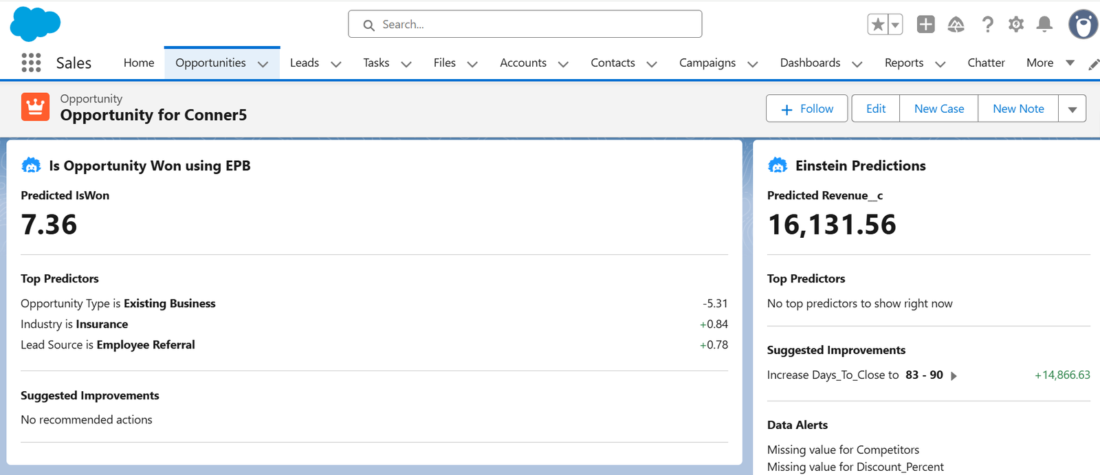 AI scoring and recommendations