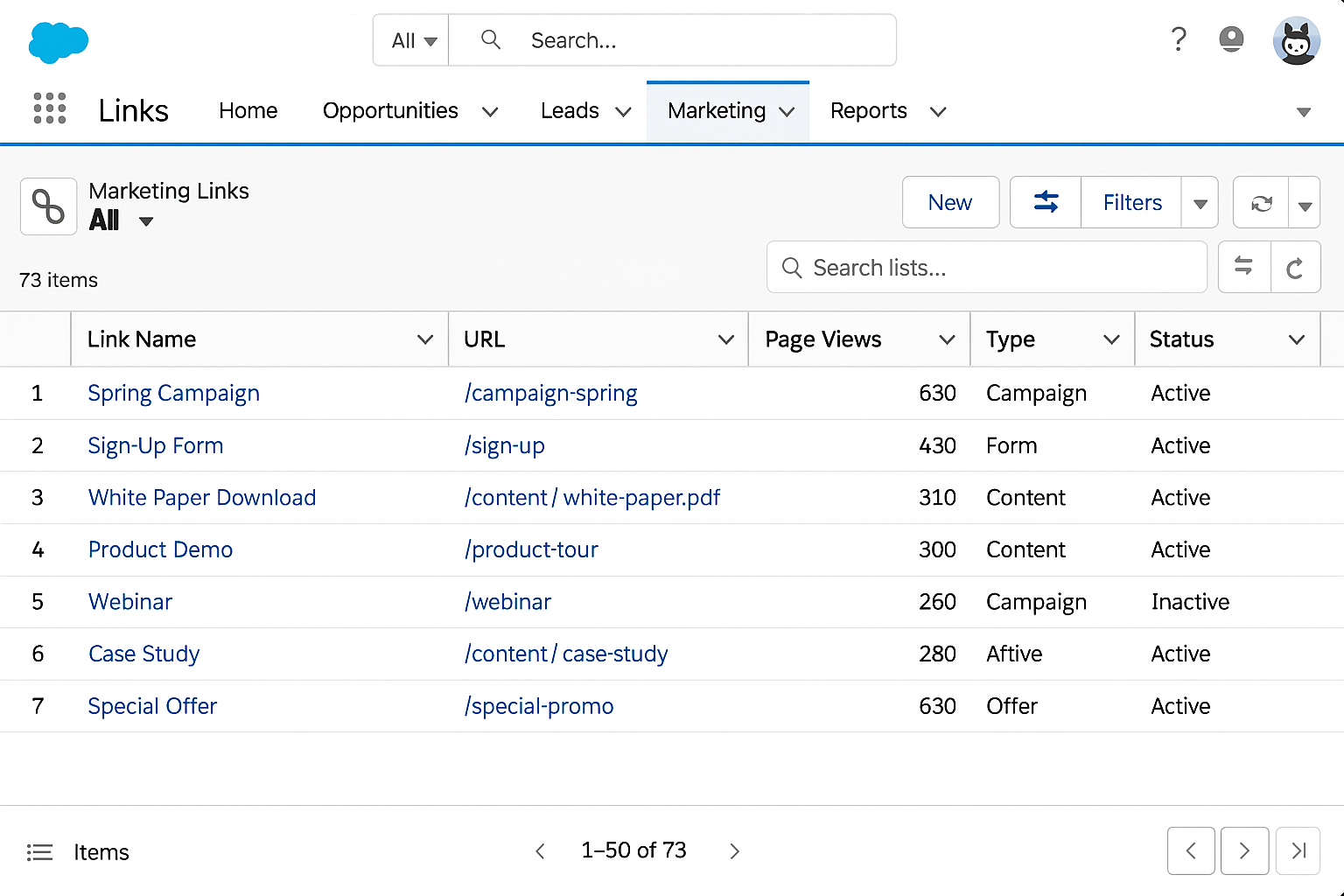 Marketing platform integration