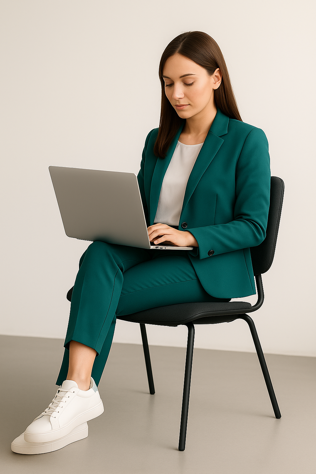 Professional Woman with Laptop